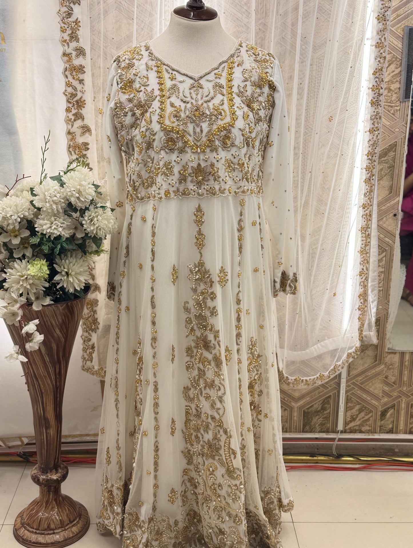 Pearl Whisper – A bridesmaid Dress with Pure Pearl Hand Embroidery
