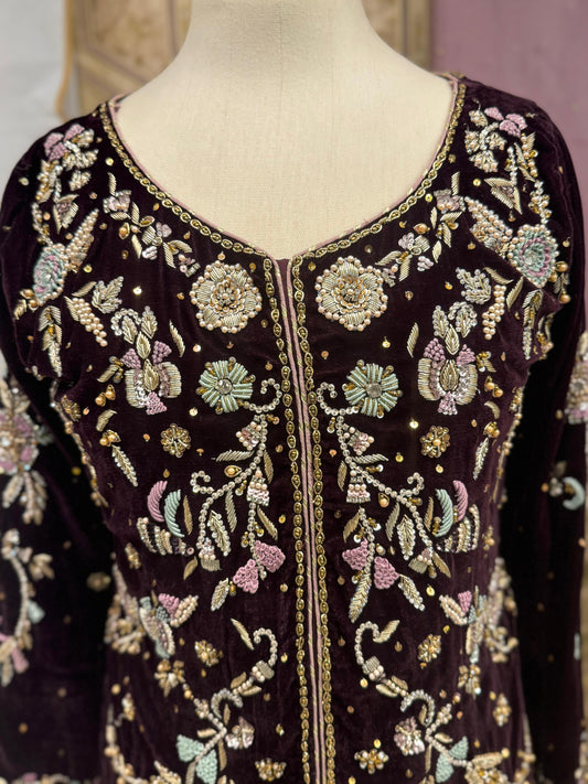 Black Beauty- Black Velvet Bridesmaid Dress