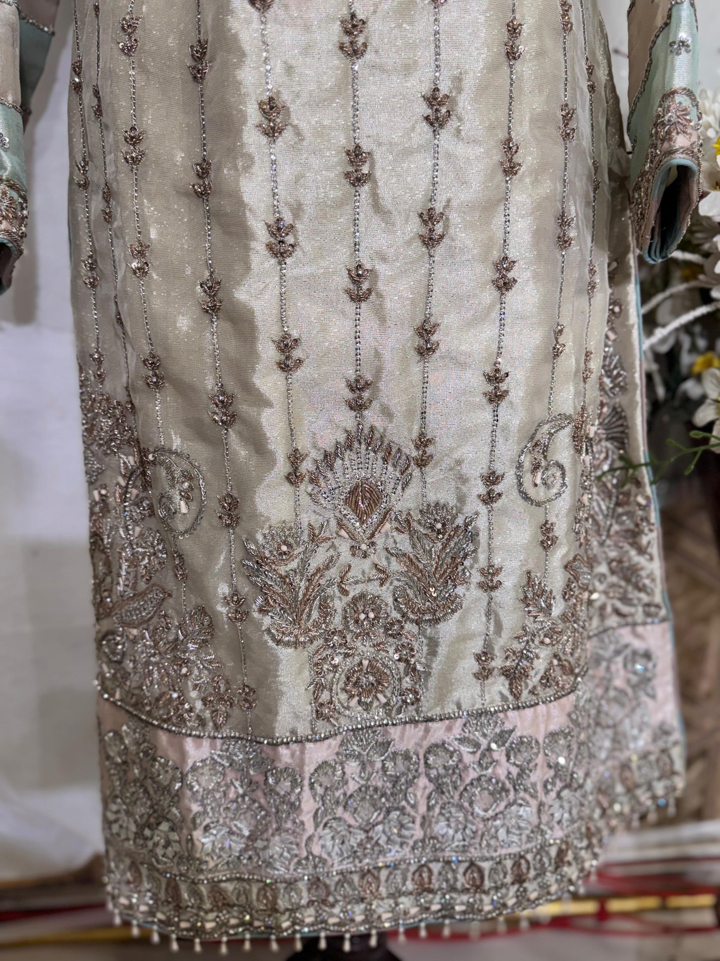 Golden Aura – Lamba Silk Bridesmaid Dress