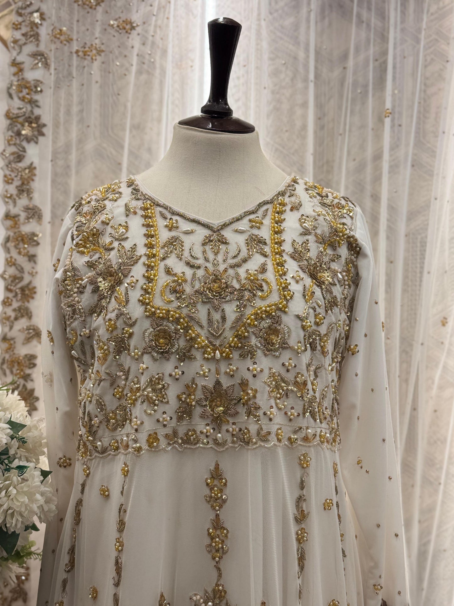 Pearl Whisper – A bridesmaid Dress with Pure Pearl Hand Embroidery
