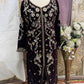 Black Beauty- Black Velvet Bridesmaid Dress