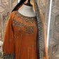 Rust Radiance – Khaadi Net Bridesmaid Dress