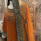 Rust Radiance – Khaadi Net Bridesmaid Dress