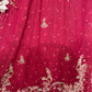 Crimson Royalty – Blood Red Khaadi Net Bridesmaid Dress