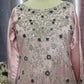 Pastel Majesty – Silk Ensemble with Silver Handwork
