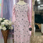 Pastel Majesty – Silk Ensemble with Silver Handwork