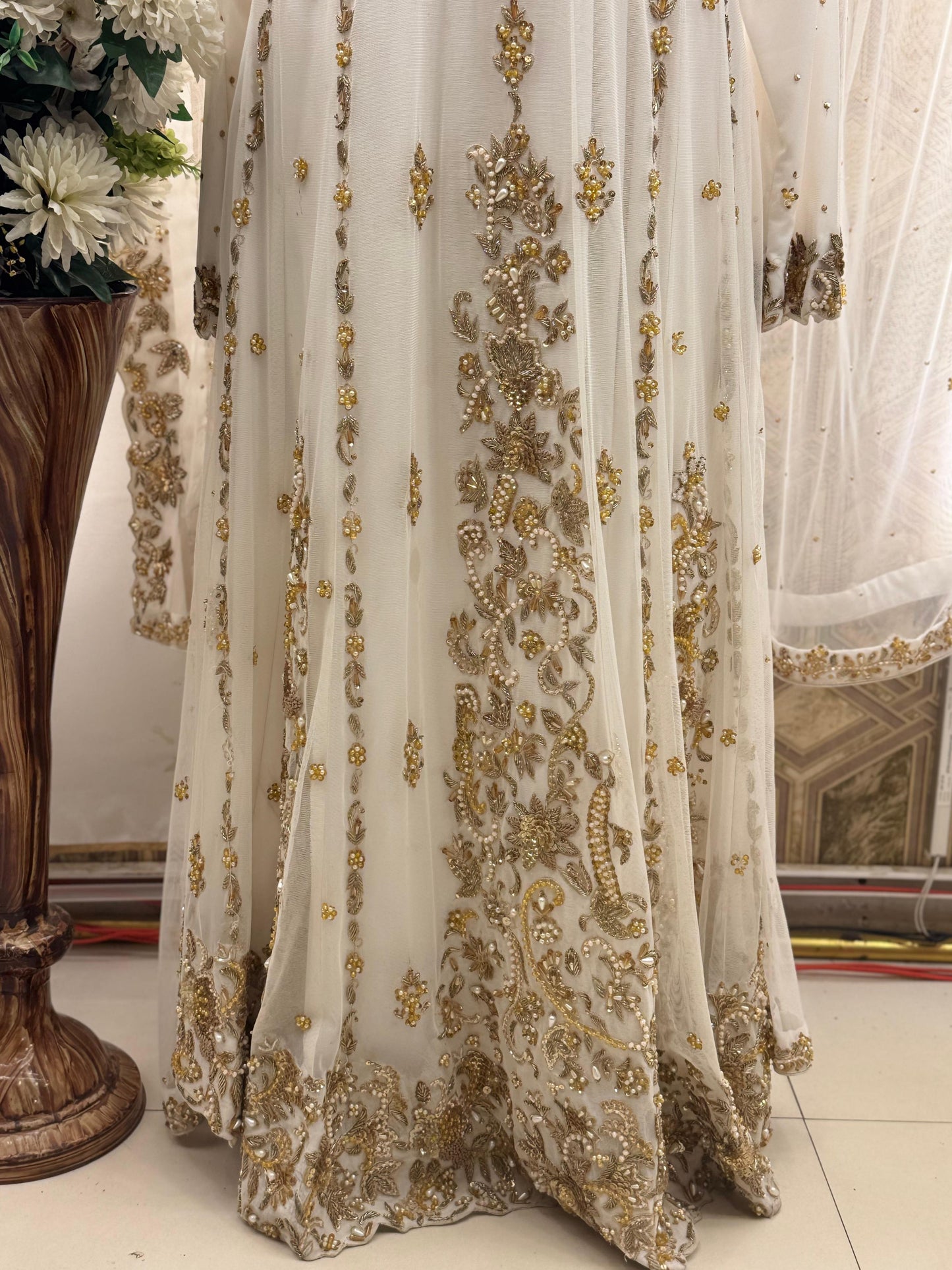 Pearl Whisper – A bridesmaid Dress with Pure Pearl Hand Embroidery