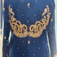 Regal Teal – A Velvet Bridesmaid Dress with Pure Zardozi